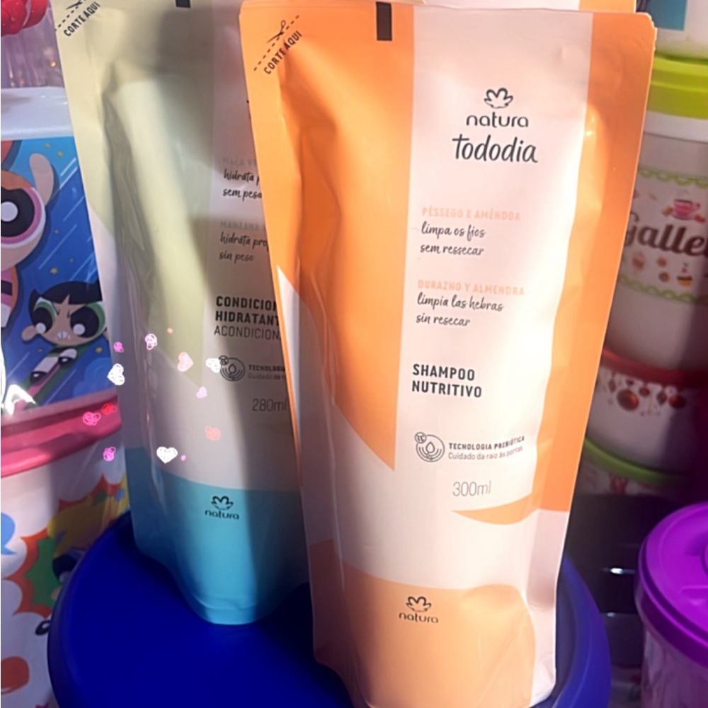 Natura Tododia Shampoo and Conditioner Set - Orange and Green